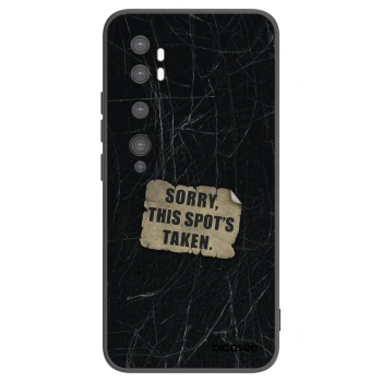 Picasee silikonowe czarne etui na Xiaomi Mi Note 10 (Pro) - SORRY