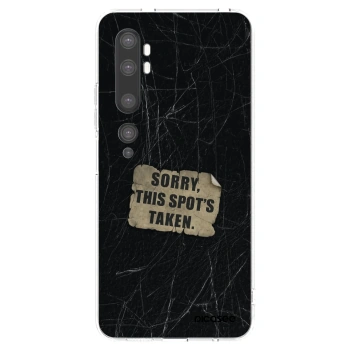 Picasee silikonowe przeźroczyste etui na Xiaomi Mi Note 10 (Pro) - SORRY