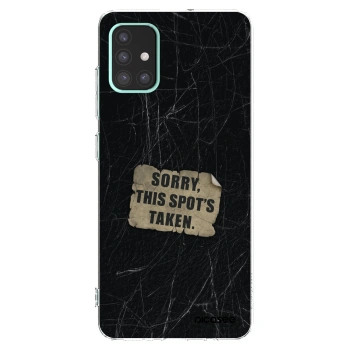Picasee silikonowe przeźroczyste etui na Samsung Galaxy A51 A515F - SORRY