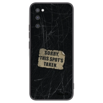 Picasee silikonowe czarne etui na Samsung Galaxy S20 G980F - SORRY