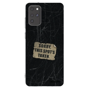 Picasee silikonowe przeźroczyste etui na Samsung Galaxy S20+ G985F - SORRY