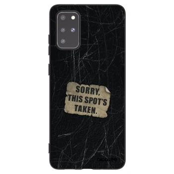 Picasee silikonowe czarne etui na Samsung Galaxy S20+ G985F - SORRY
