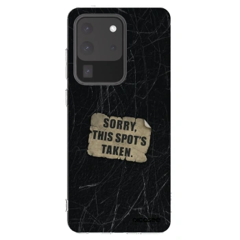 Picasee silikonowe przeźroczyste etui na Samsung Galaxy S20 Ultra 5G G988F - SORRY