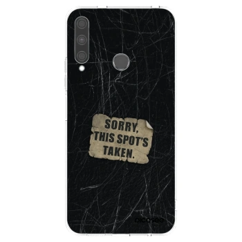 Picasee silikonowe przeźroczyste etui na Huawei P40 Lite E - SORRY