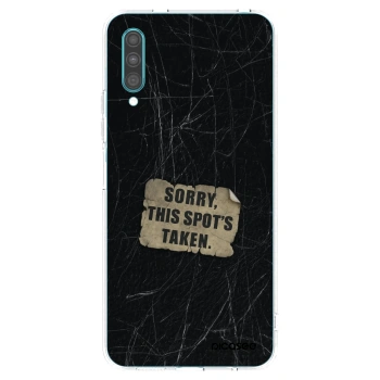 Picasee silikonowe przeźroczyste etui na Samsung Galaxy A30s A307F - SORRY