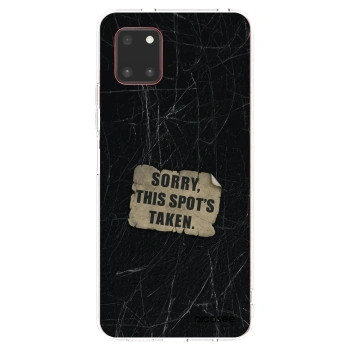 Picasee silikonowe przeźroczyste etui na Samsung Galaxy Note 10 Lite N770F - SORRY