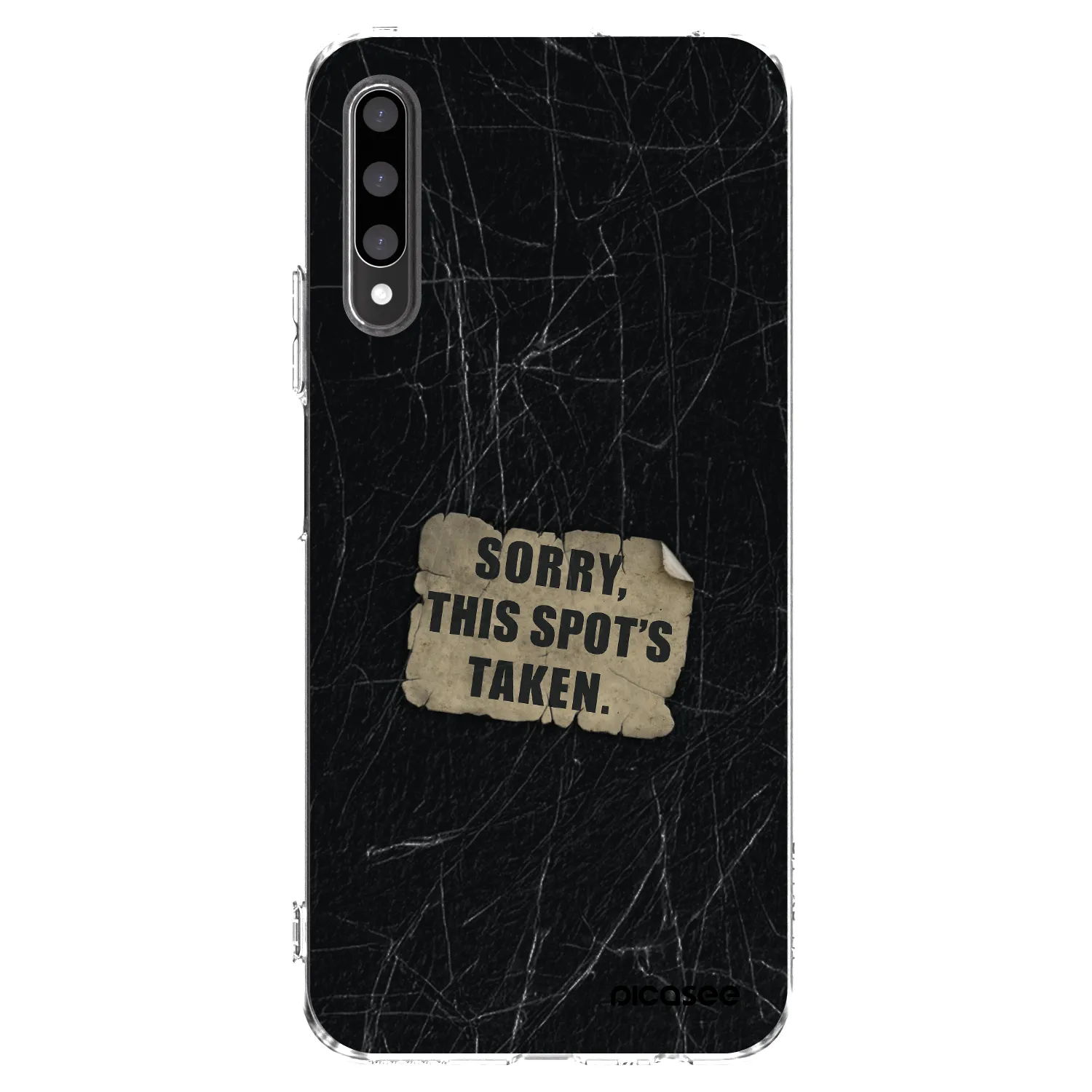 Picasee silikonowe przeźroczyste etui na Honor 9X Pro - SORRY