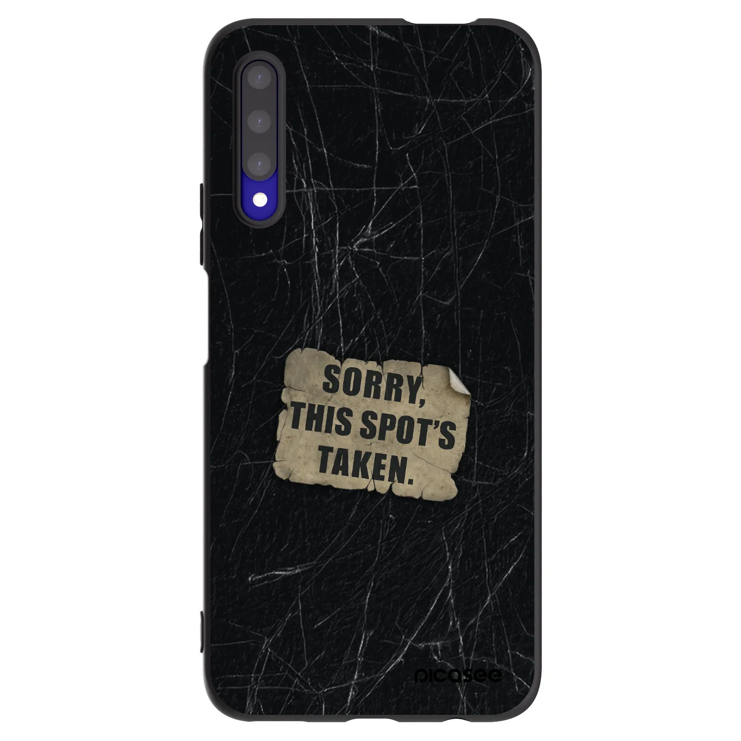 Picasee silikonowe czarne etui na Honor 9X Pro - SORRY