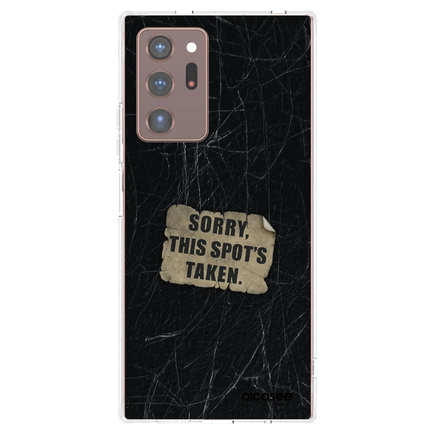 Picasee silikonowe przeźroczyste etui na Samsung Galaxy Note 20 Ultra - SORRY
