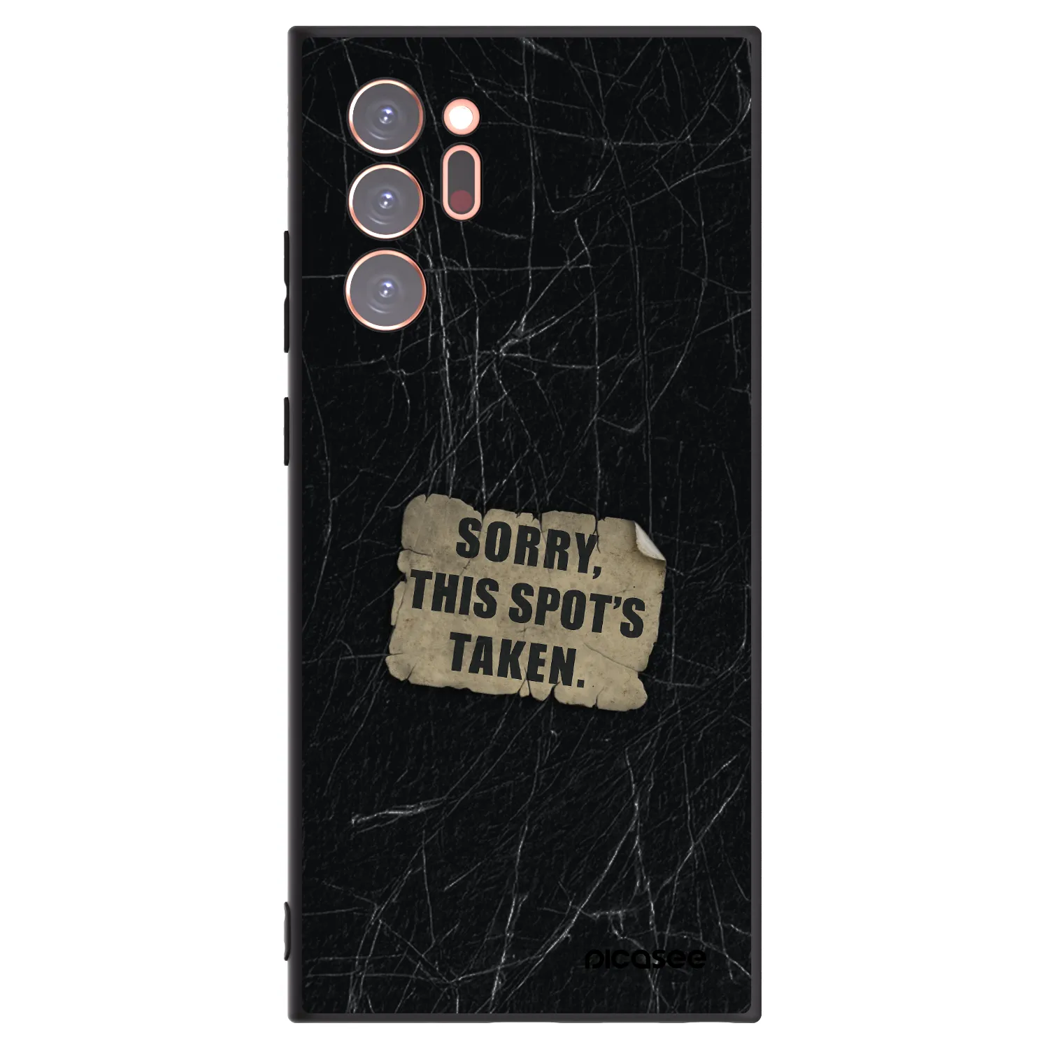 Picasee silikonowe czarne etui na Samsung Galaxy Note 20 Ultra - SORRY