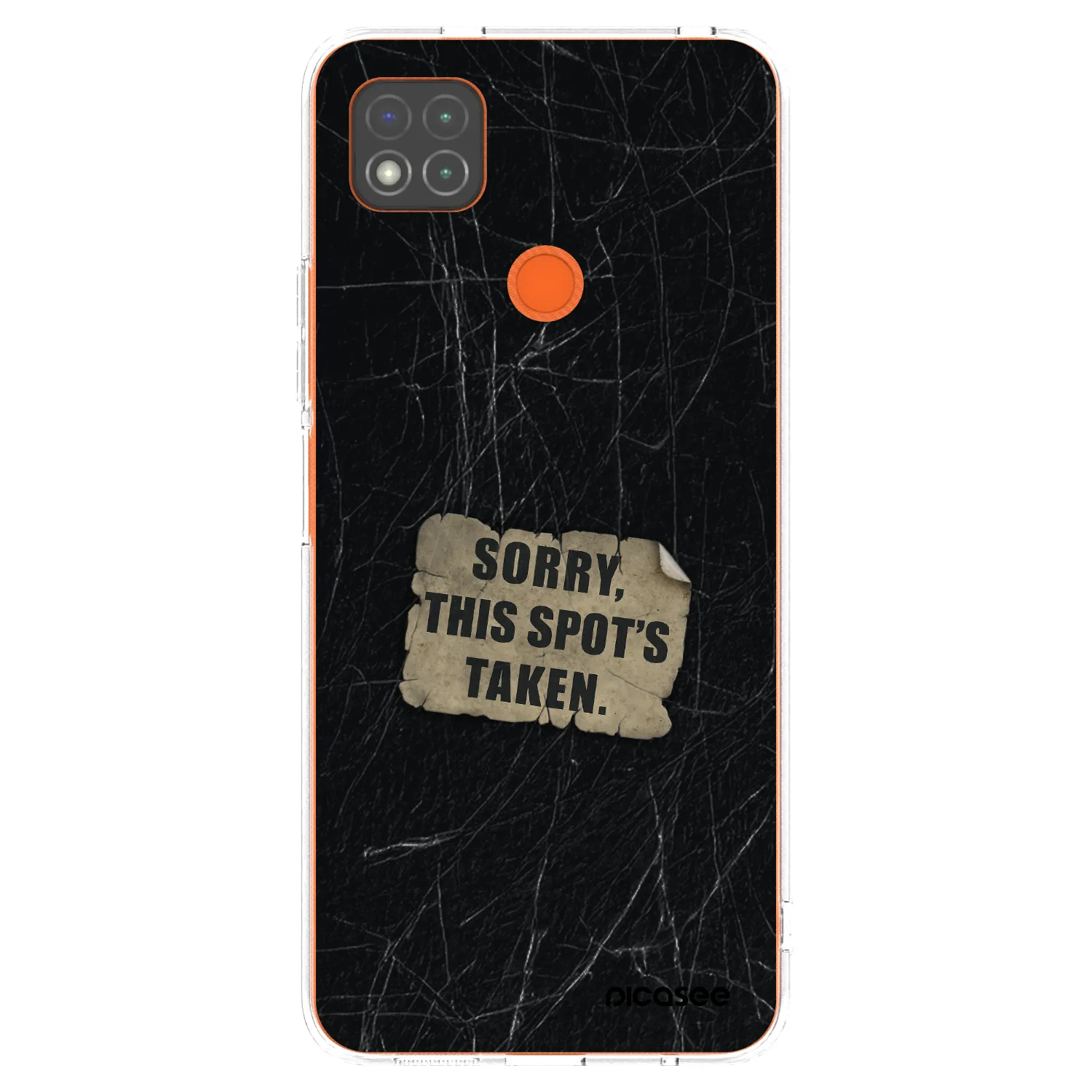 Picasee silikonowe przeźroczyste etui na Xiaomi Redmi 9C - SORRY