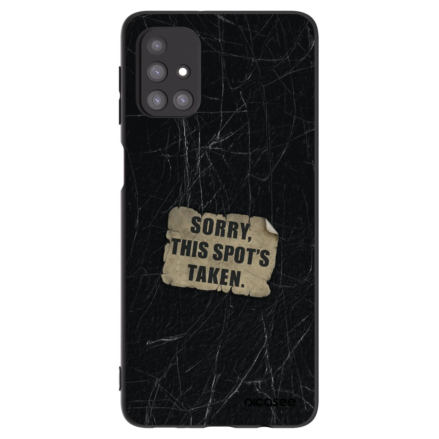 Picasee silikonowe czarne etui na Samsung Galaxy M31s - SORRY
