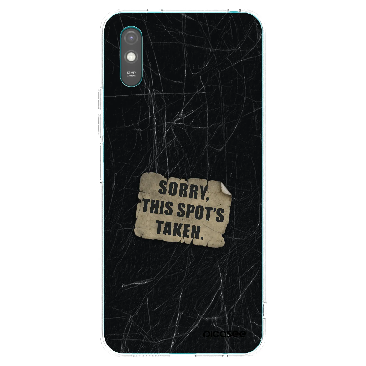 Picasee silikonowe przeźroczyste etui na Xiaomi Redmi 9A - SORRY