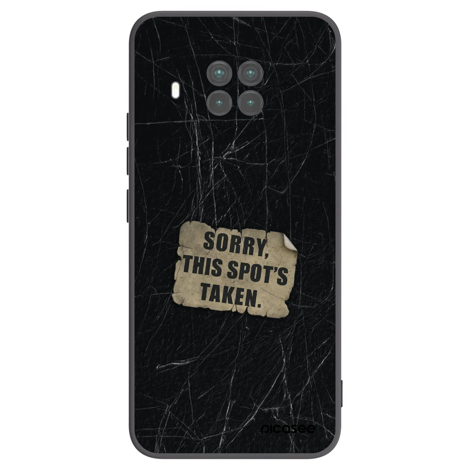 Picasee silikonowe czarne etui na Xiaomi Mi 10T Lite - SORRY