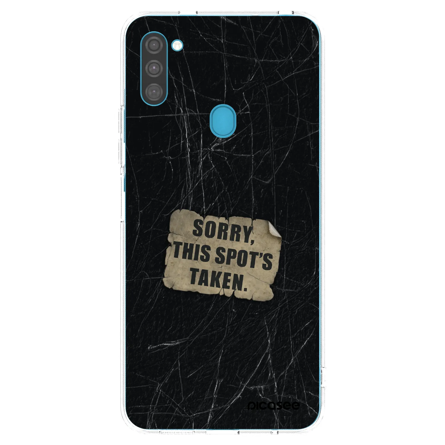 Picasee silikonowe przeźroczyste etui na Samsung Galaxy M11 - SORRY