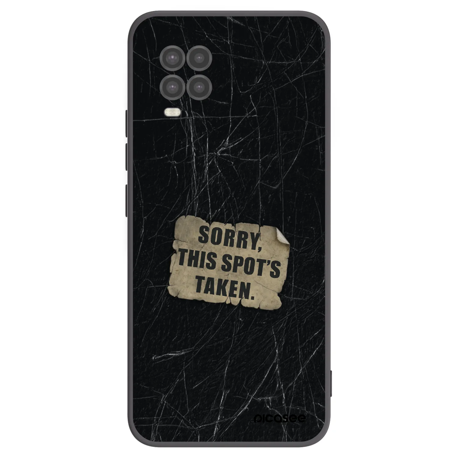 Picasee silikonowe czarne etui na Xiaomi Mi 10 Lite - SORRY