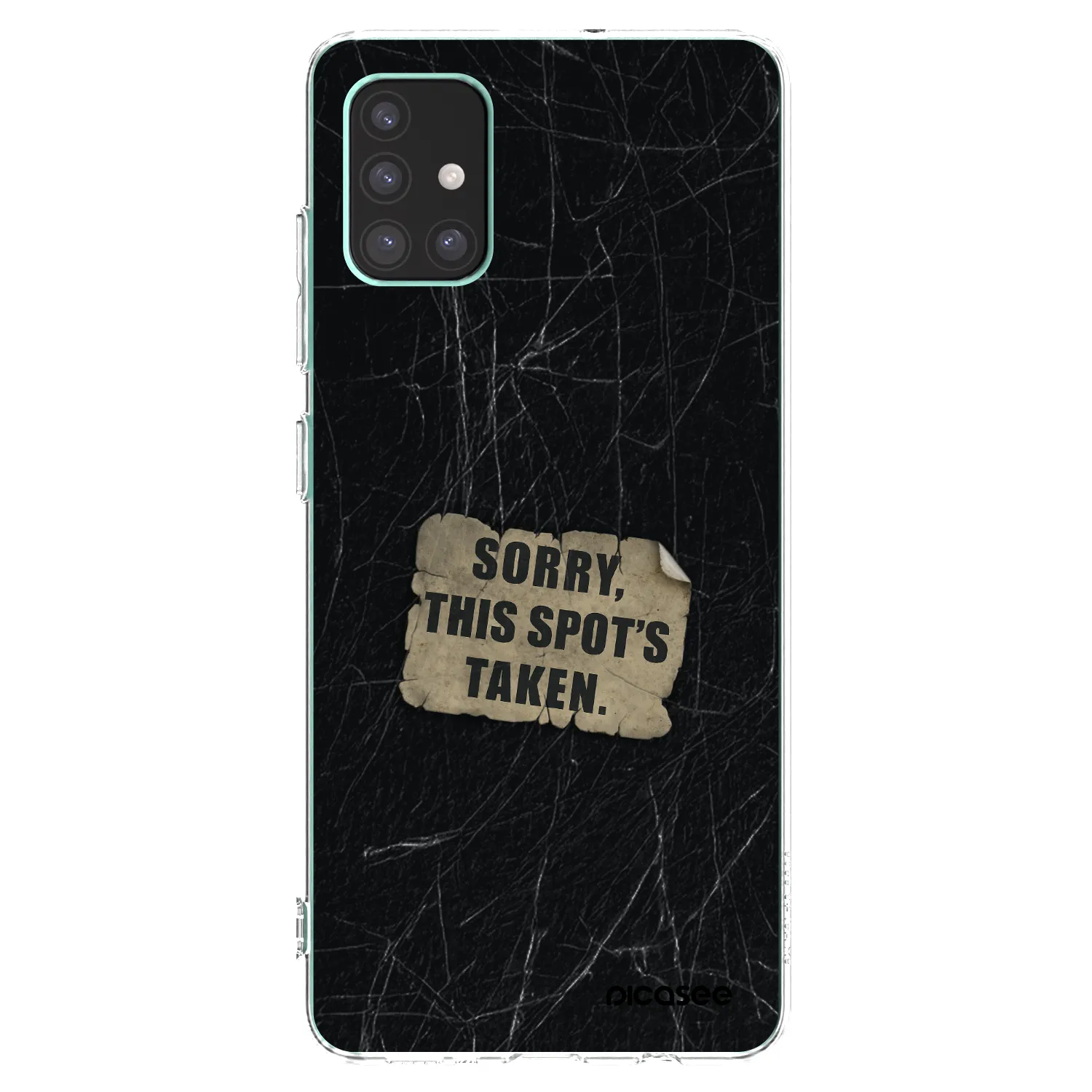 Picasee silikonowe przeźroczyste etui na Samsung Galaxy M51 M515F - SORRY