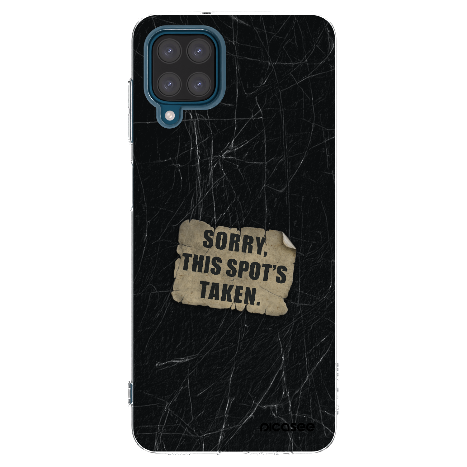 Picasee silikonowe przeźroczyste etui na Samsung Galaxy A12 A125F - SORRY