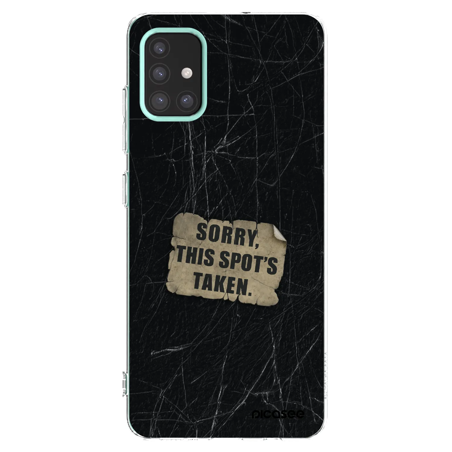 Picasee silikonowe przeźroczyste etui na Samsung Galaxy M31s - SORRY