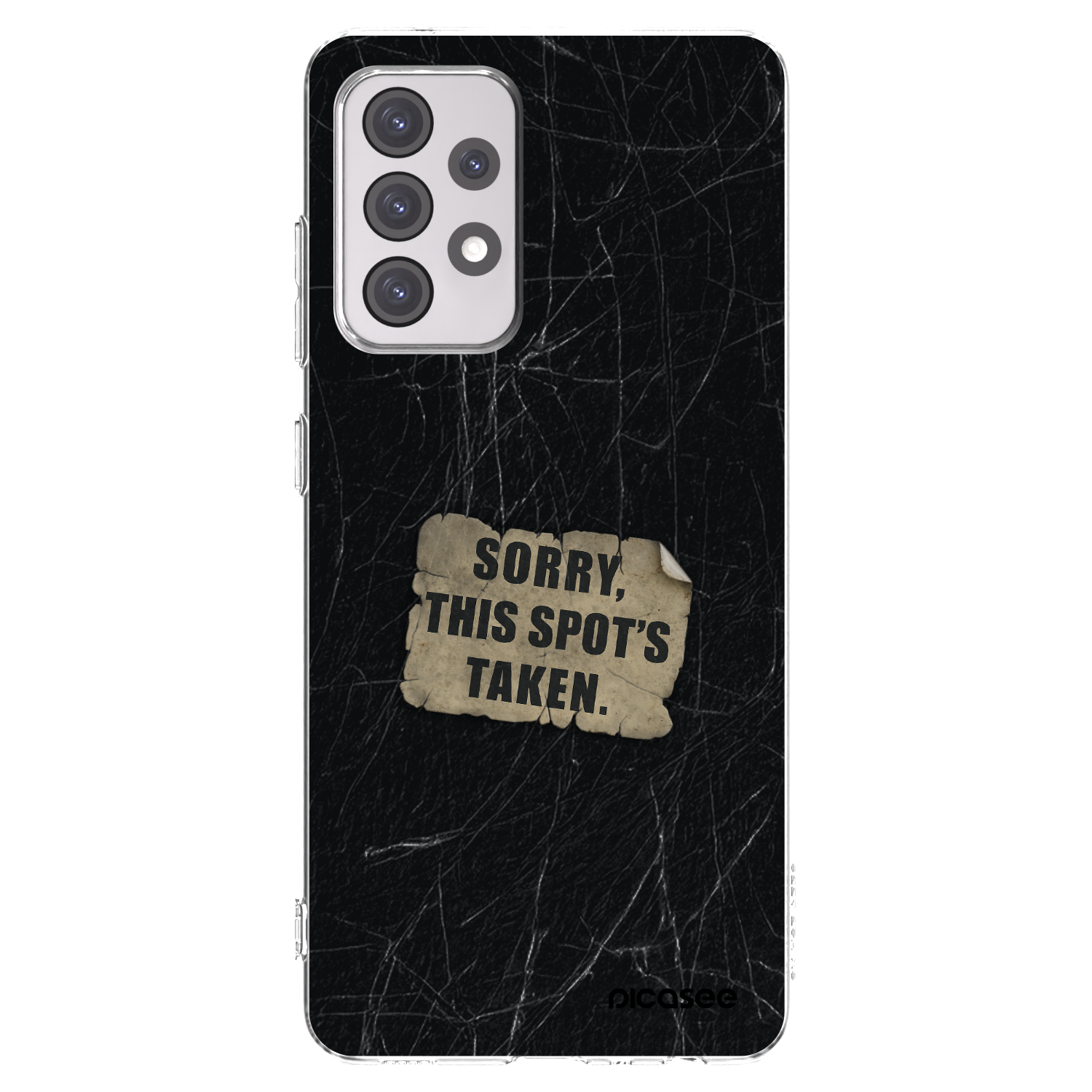 Picasee silikonowe przeźroczyste etui na Samsung Galaxy A52 5G A525F - SORRY