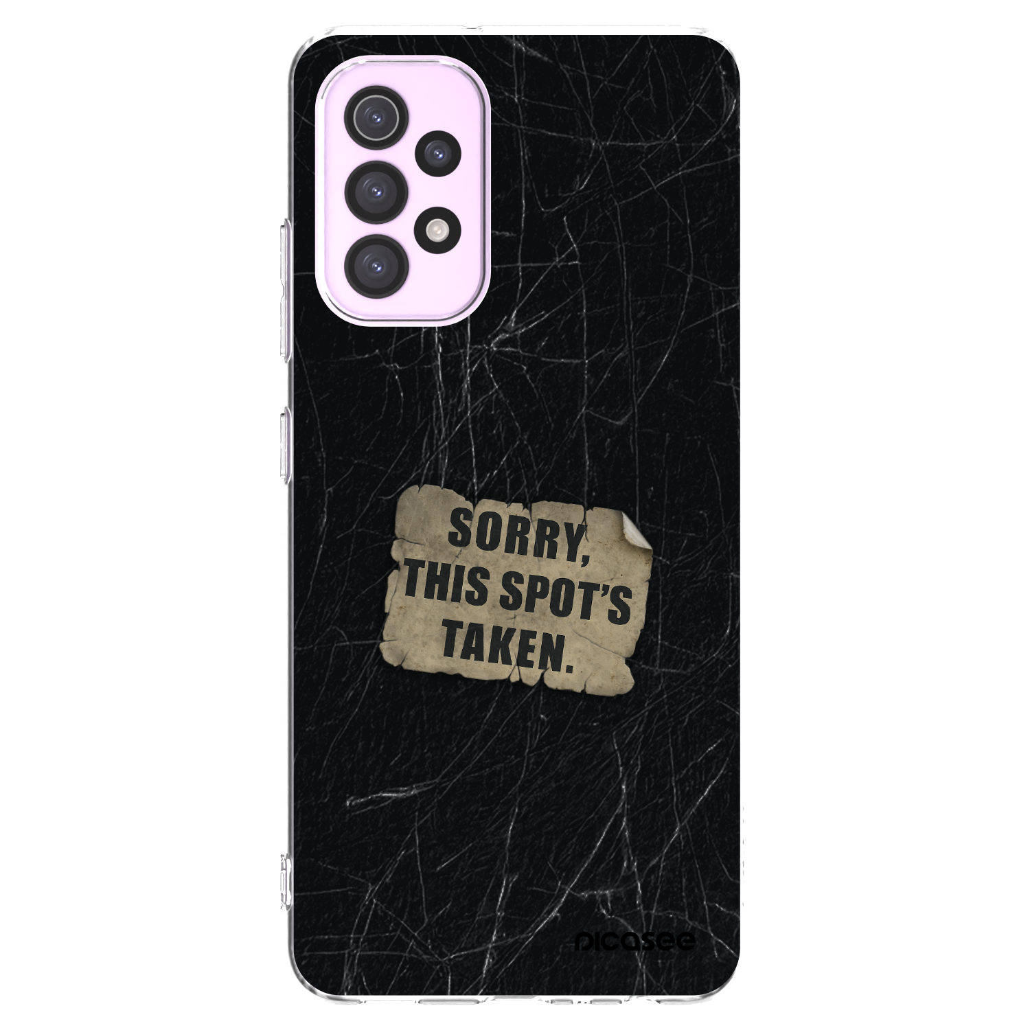 Picasee silikonowe przeźroczyste etui na Samsung Galaxy A32 5G A326B - SORRY