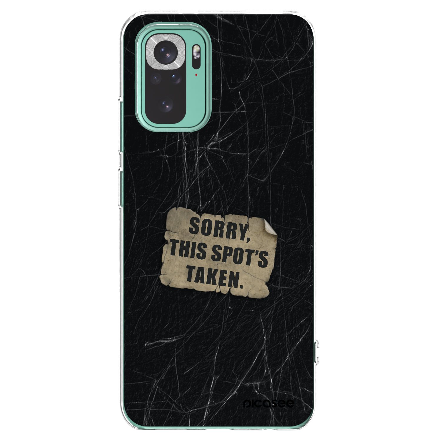 Picasee silikonowe przeźroczyste etui na Xiaomi Redmi Note 10 Pro - SORRY