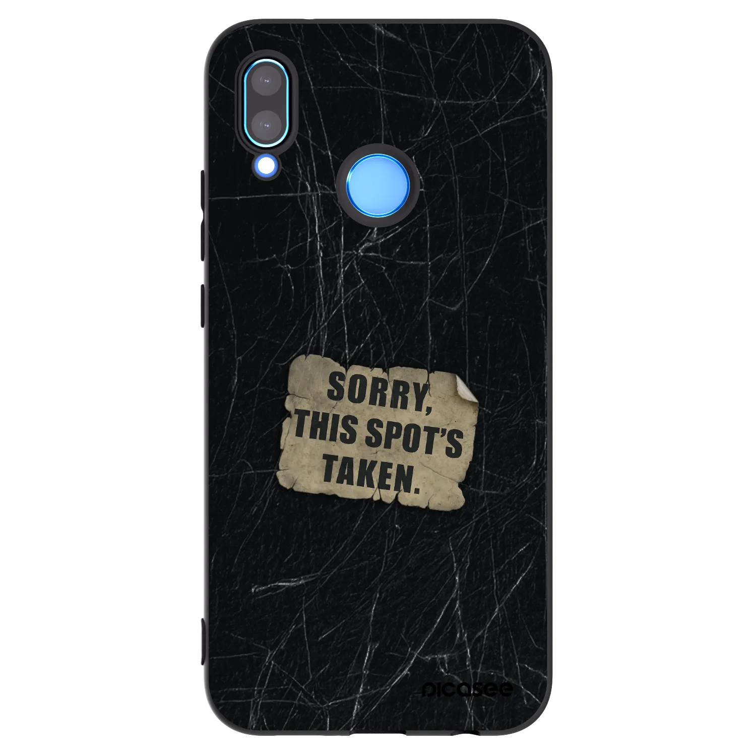 Picasee silikonowe czarne etui na Huawei P20 Lite - SORRY