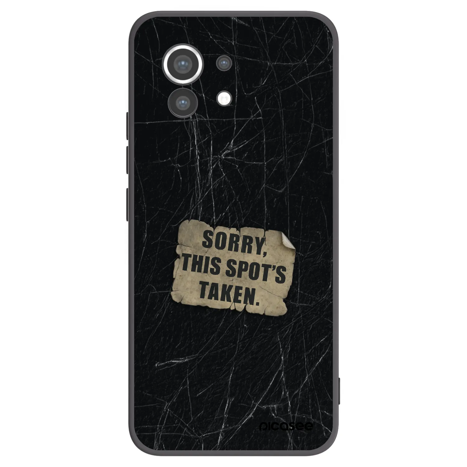 Picasee silikonowe czarne etui na Xiaomi Mi 11 - SORRY