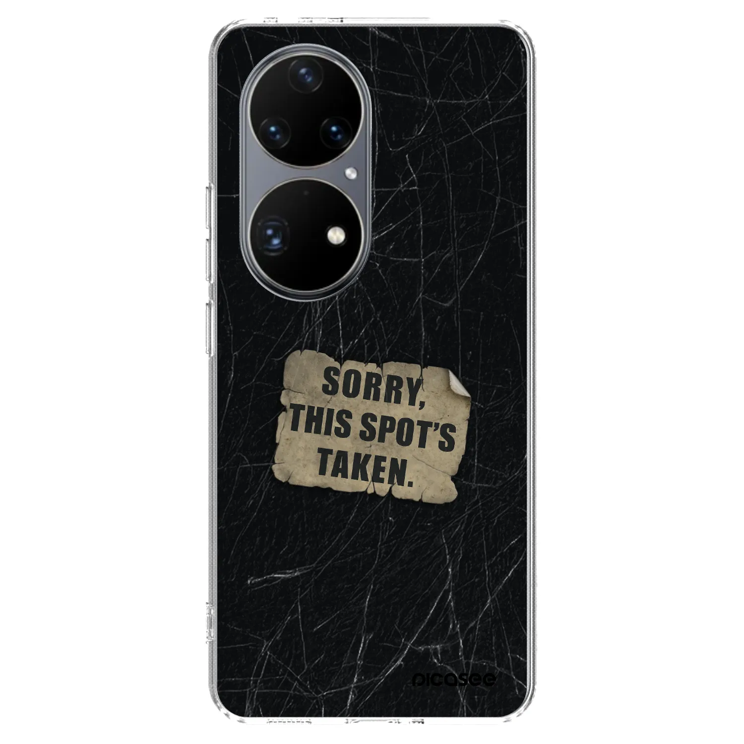 Picasee silikonowe przeźroczyste etui na Huawei P50 - SORRY
