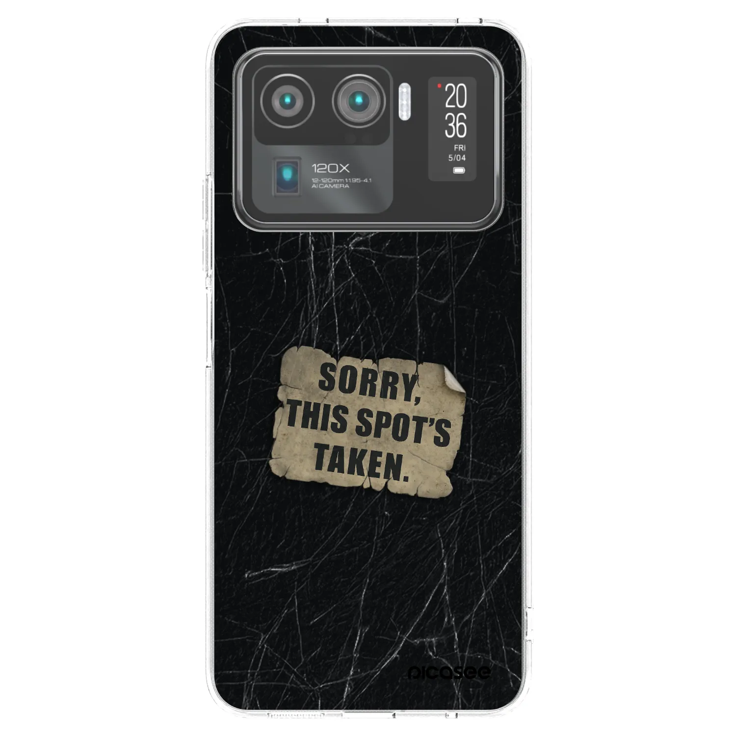 Picasee silikonowe przeźroczyste etui na Xiaomi Mi 11 Ultra - SORRY