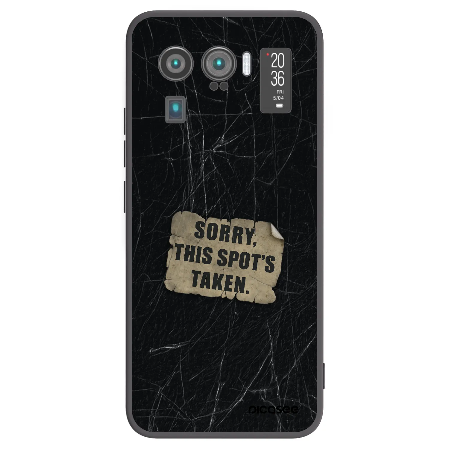 Picasee silikonowe czarne etui na Xiaomi Mi 11 Ultra - SORRY