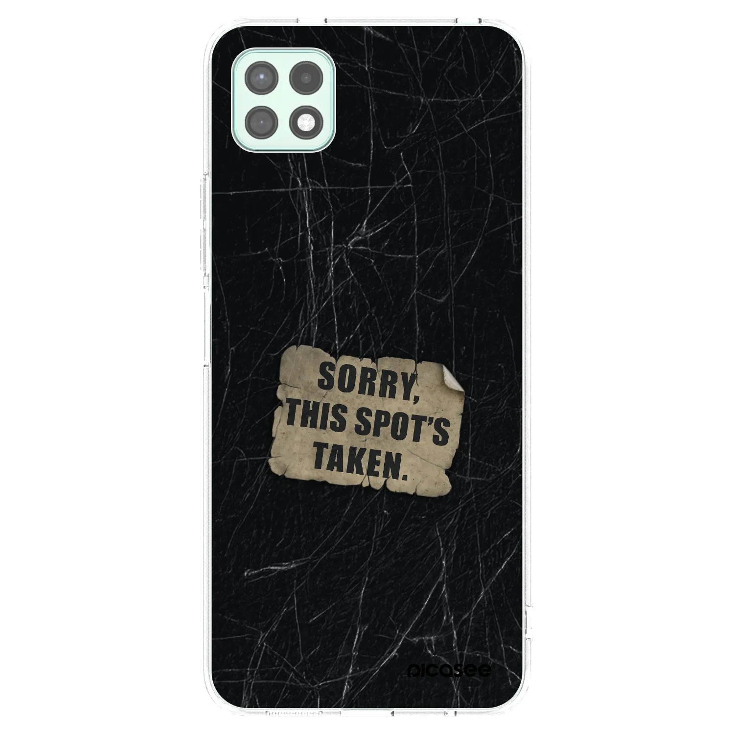Picasee silikonowe przeźroczyste etui na Samsung Galaxy A22 A226B 5G - SORRY