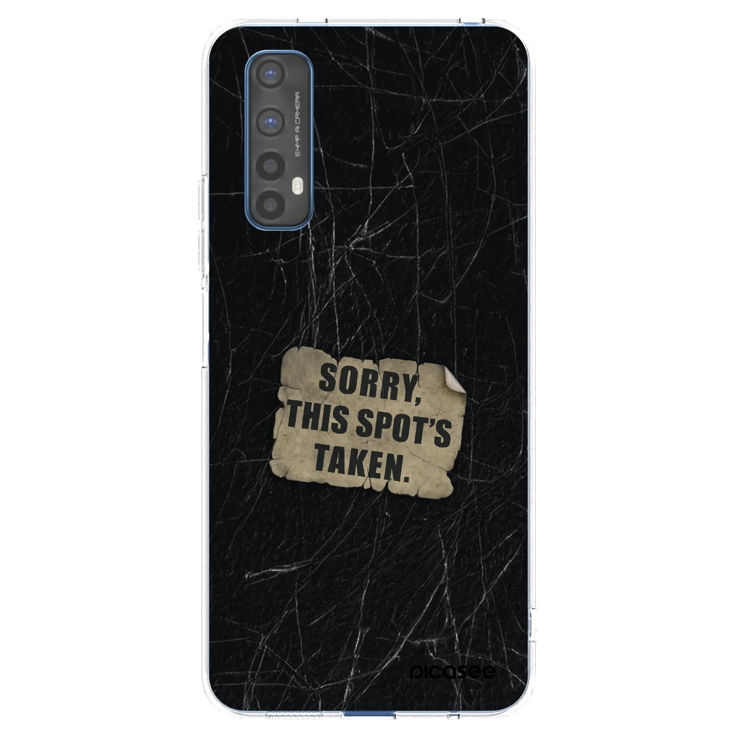 Picasee silikonowe przeźroczyste etui na Realme 7 - SORRY