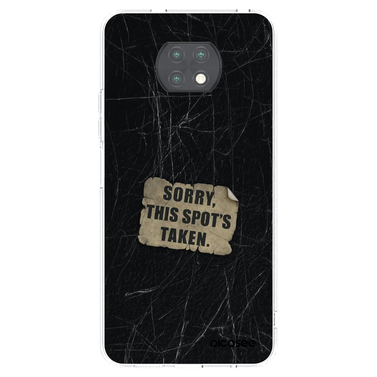 Picasee silikonowe przeźroczyste etui na Xiaomi Redmi Note 9T - SORRY