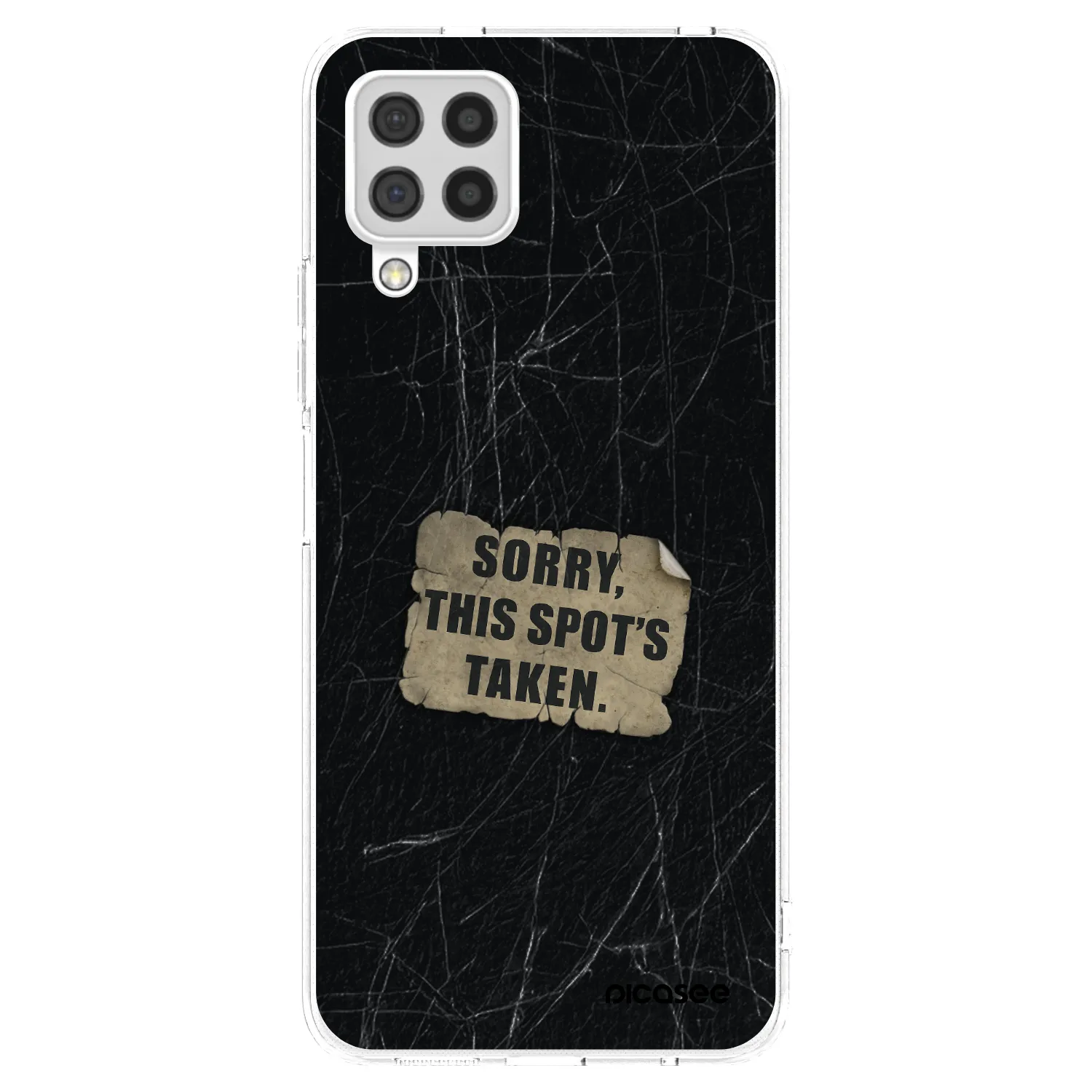 Picasee silikonowe przeźroczyste etui na Samsung Galaxy A22 A225F 4G - SORRY