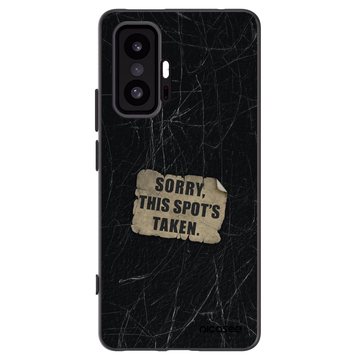 Picasee silikonowe czarne etui na Xiaomi 11T - SORRY