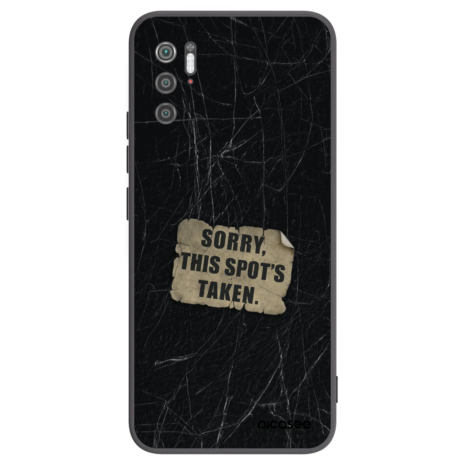 Picasee silikonowe czarne etui na Xiaomi Poco M3 Pro 5G - SORRY