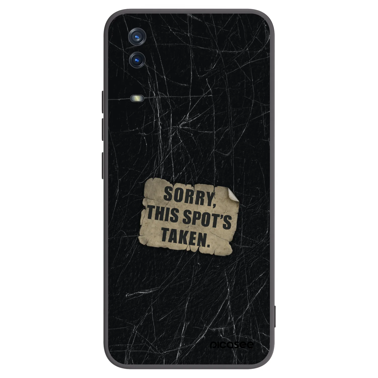 Picasee silikonowe czarne etui na Vivo Y11s - SORRY