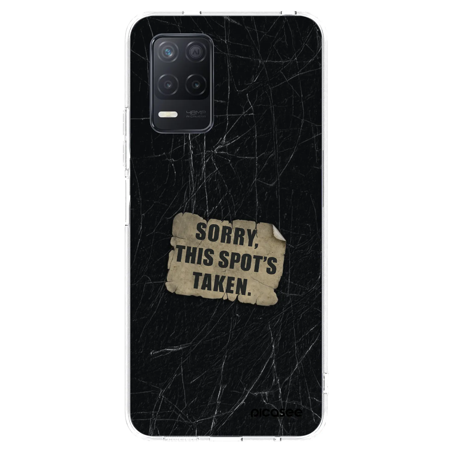 Picasee silikonowe przeźroczyste etui na Realme 8 5G - SORRY