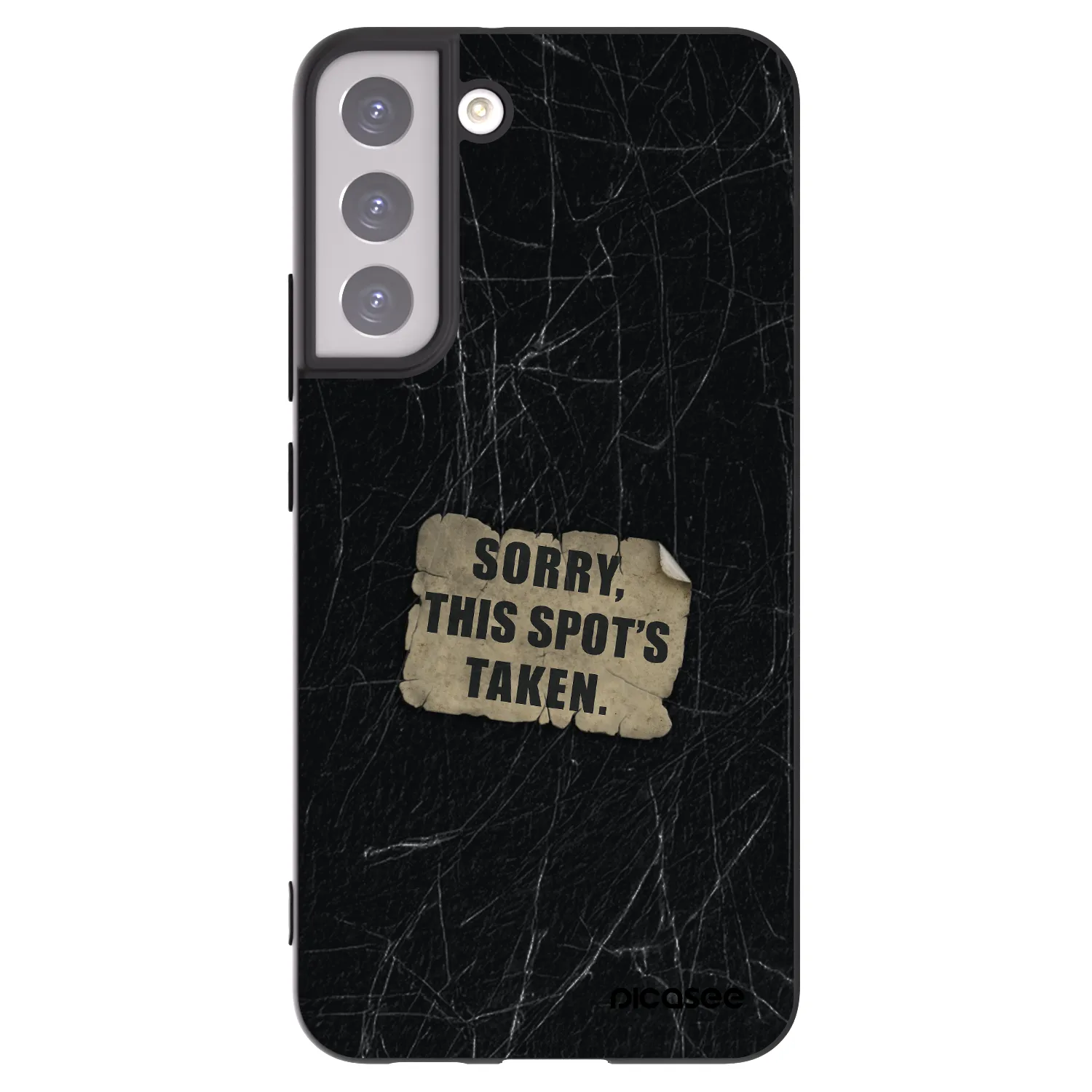 Picasee silikonowe czarne etui na Samsung Galaxy S22+ 5G - SORRY
