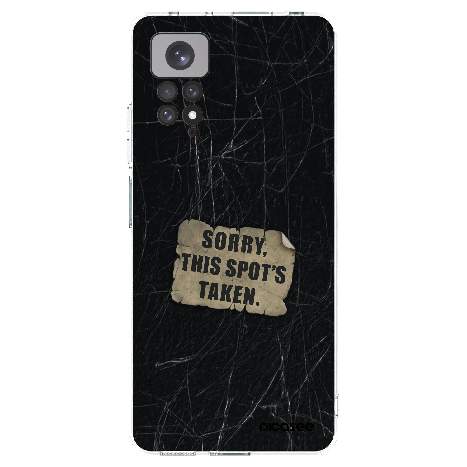 Picasee silikonowe przeźroczyste etui na Xiaomi Redmi Note 11S 4G - SORRY