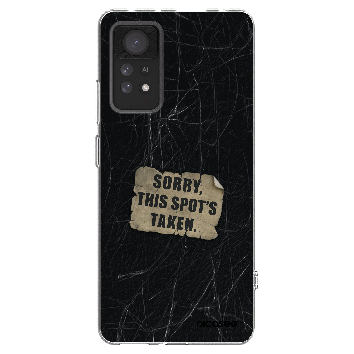 Picasee silikonowe przeźroczyste etui na Xiaomi Redmi Note 11 Pro 5G - SORRY