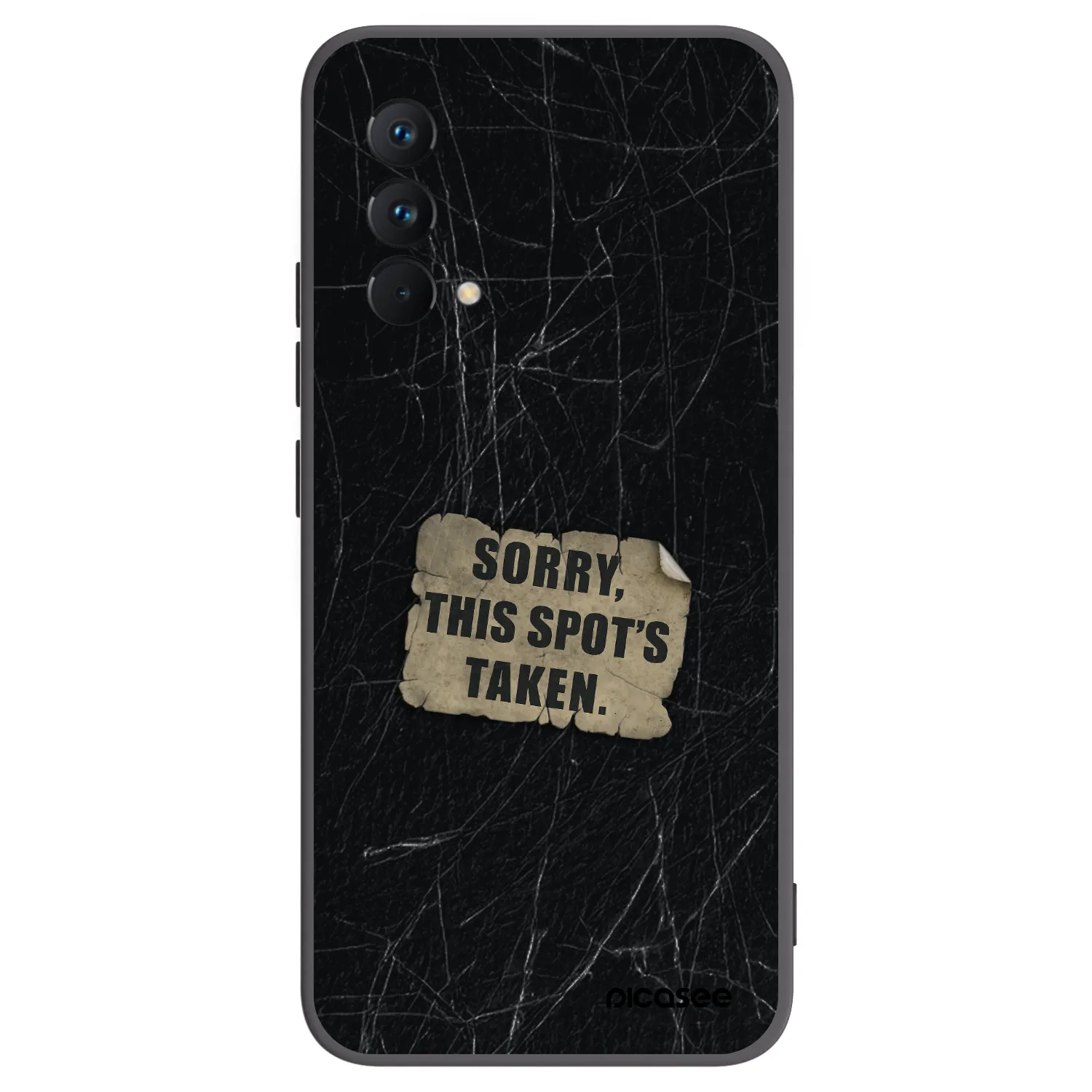 Picasee silikonowe czarne etui na Realme GT Master Edition 5G - SORRY