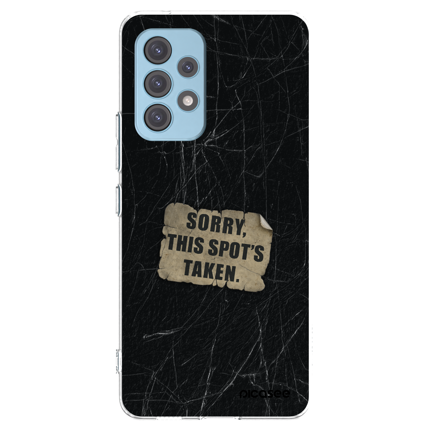 Picasee silikonowe przeźroczyste etui na Samsung Galaxy A53 5G A536 - SORRY