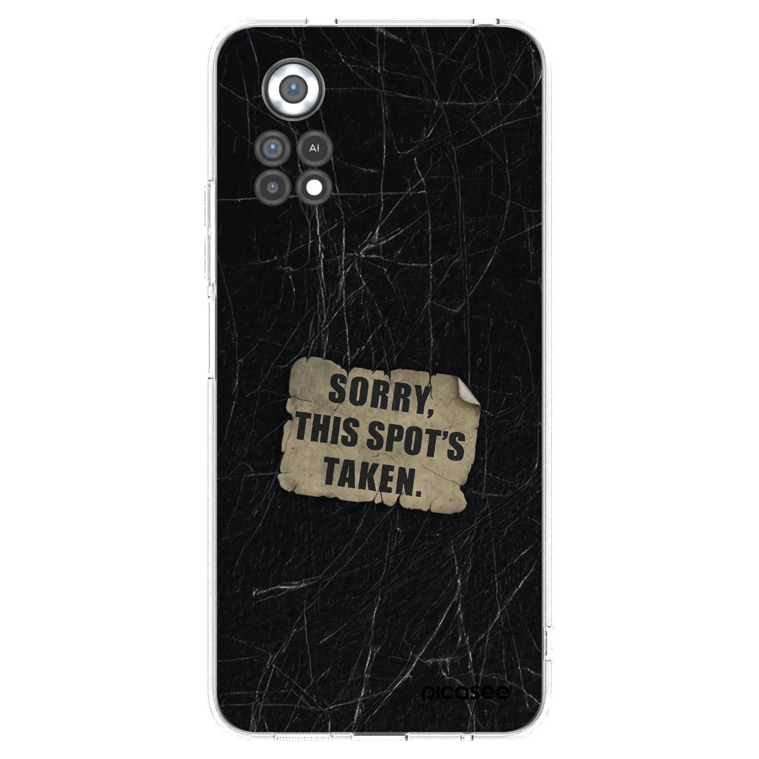Picasee silikonowe przeźroczyste etui na Xiaomi Poco X4 Pro 5G - SORRY