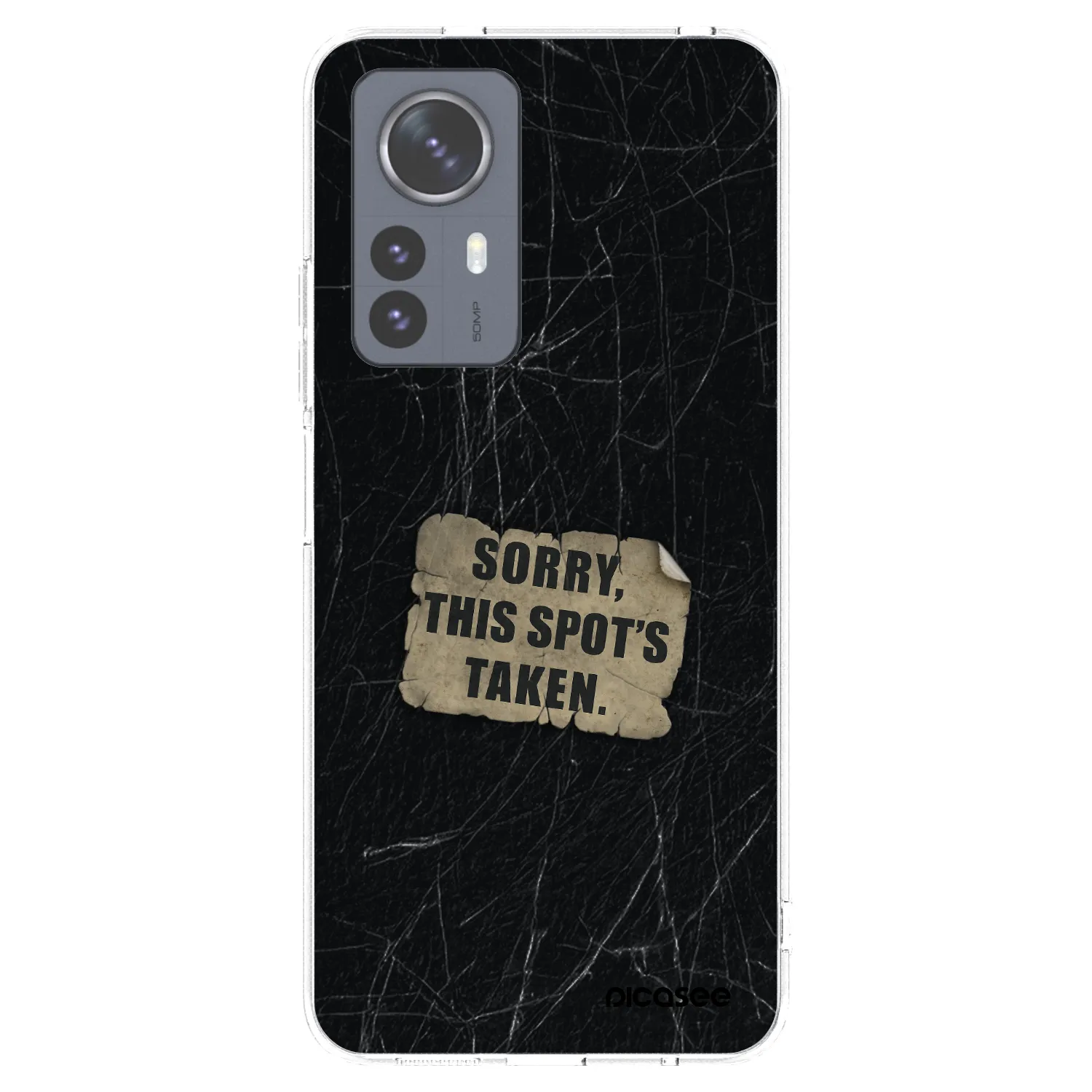 Picasee silikonowe przeźroczyste etui na Xiaomi 12 Pro - SORRY