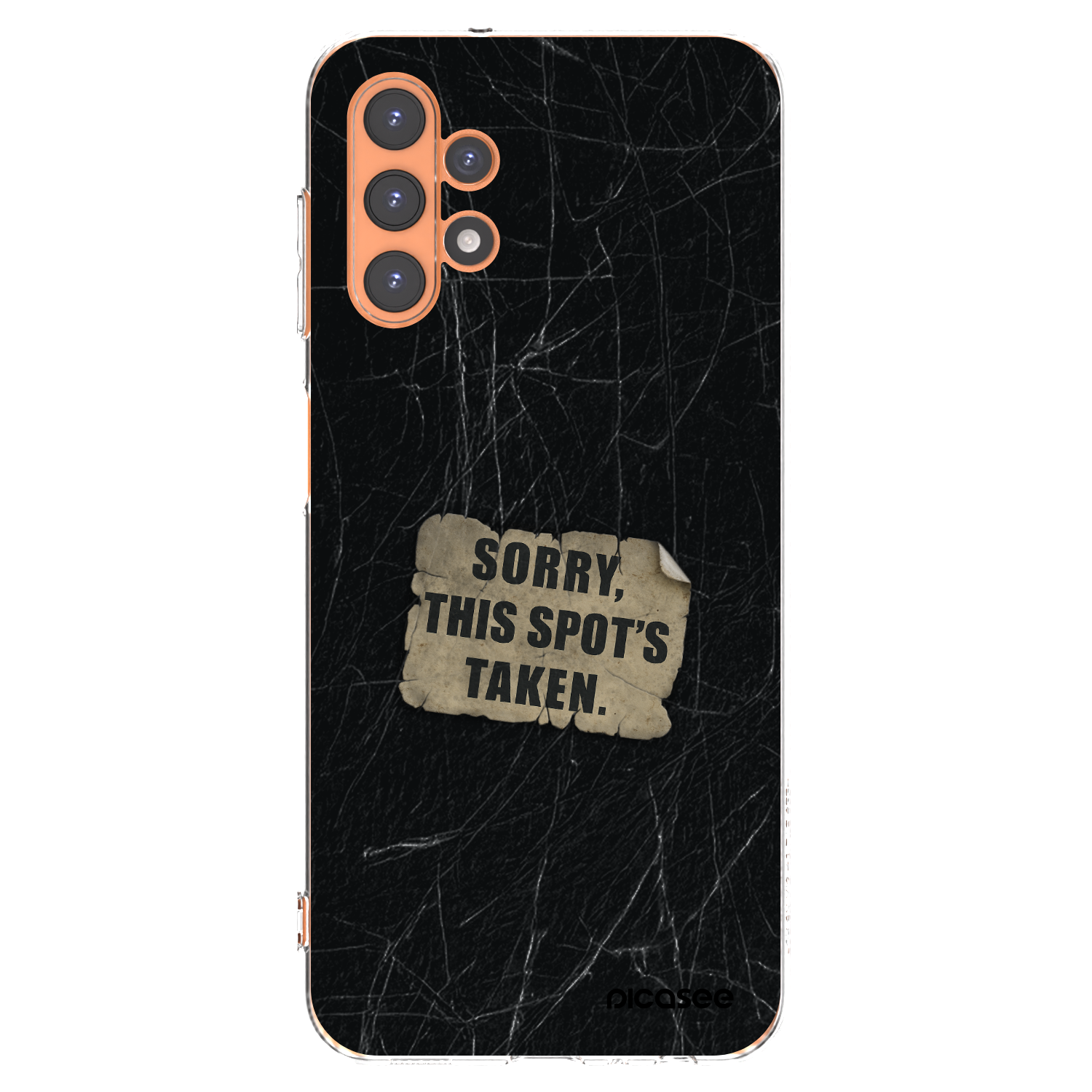 Picasee silikonowe przeźroczyste etui na Samsung Galaxy A13 4G A135 - SORRY