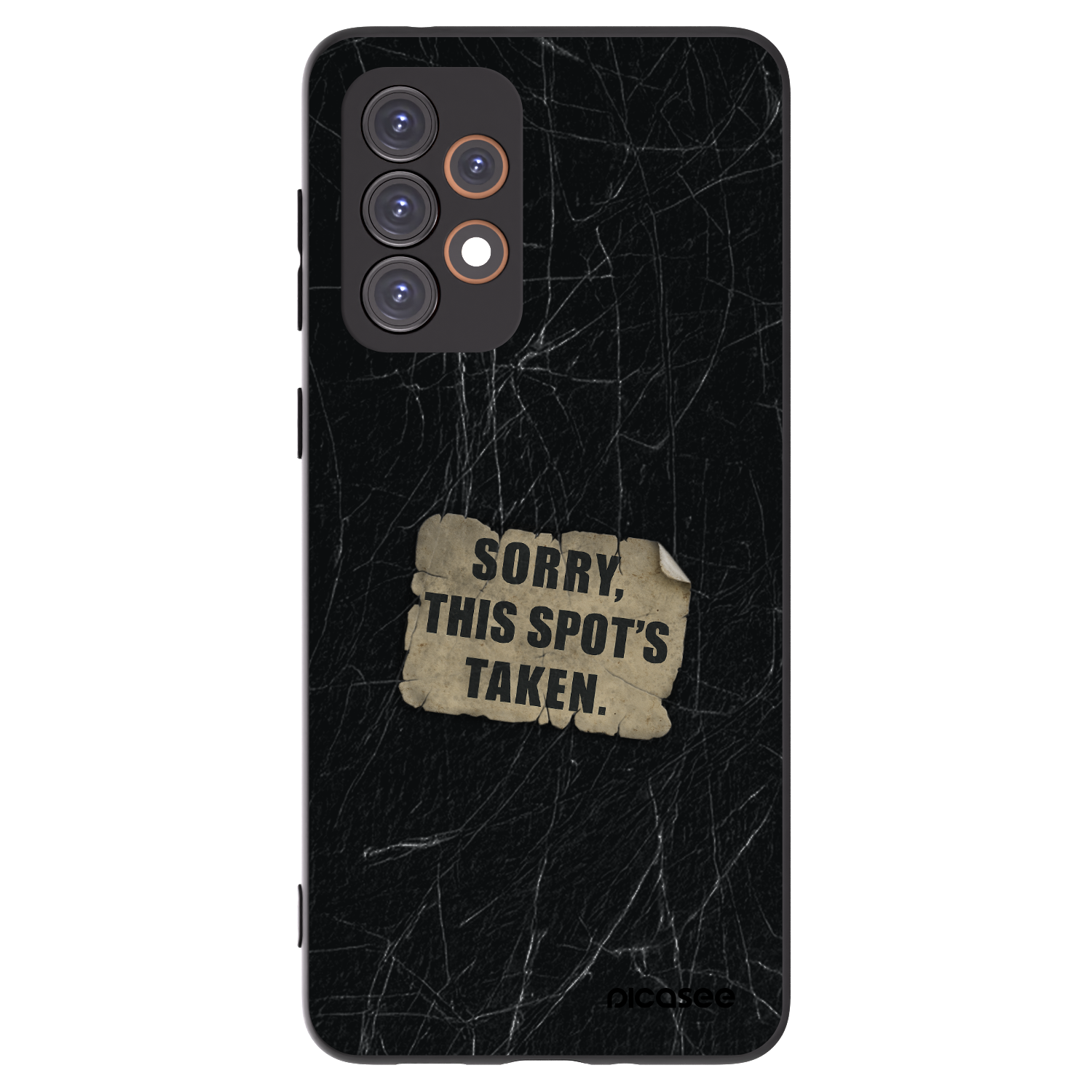 Picasee silikonowe czarne etui na Samsung Galaxy A33 5G A336 - SORRY