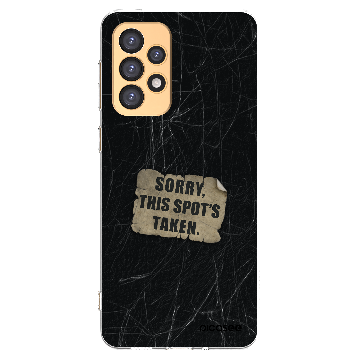 Picasee silikonowe przeźroczyste etui na Samsung Galaxy A33 5G A336 - SORRY