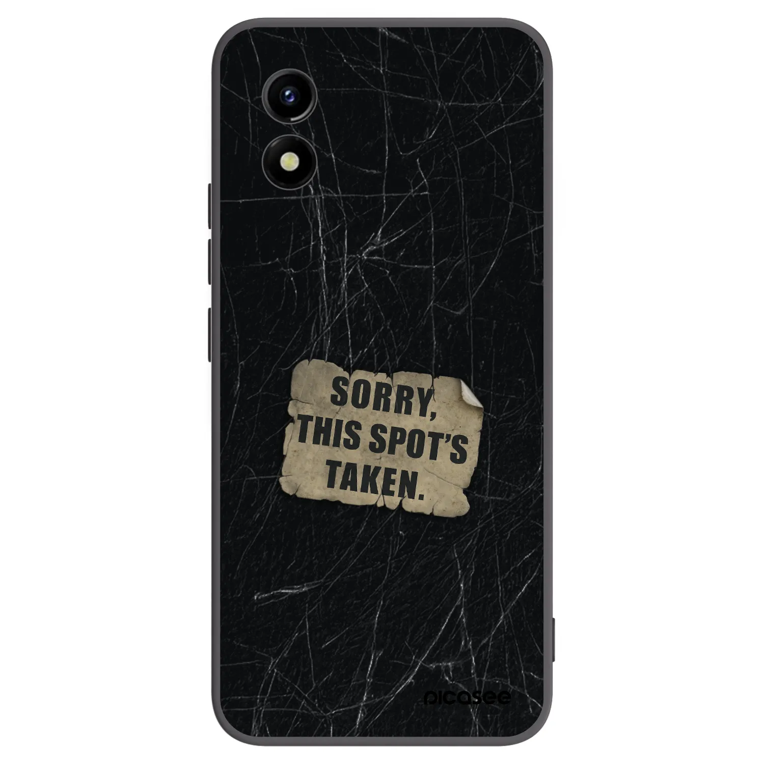 Picasee silikonowe czarne etui na Vivo Y01 - SORRY